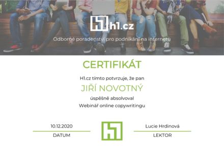 H1.cz – webinář online marketingu